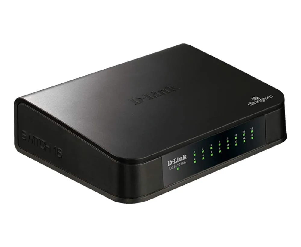D-Link Desktop LAN Switch 16 Port Normal DES-1016 view 3